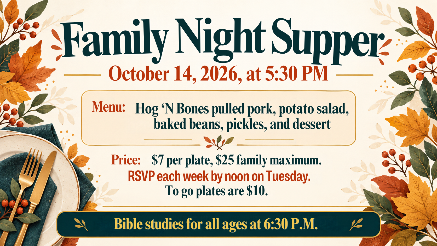 Family Night Supper