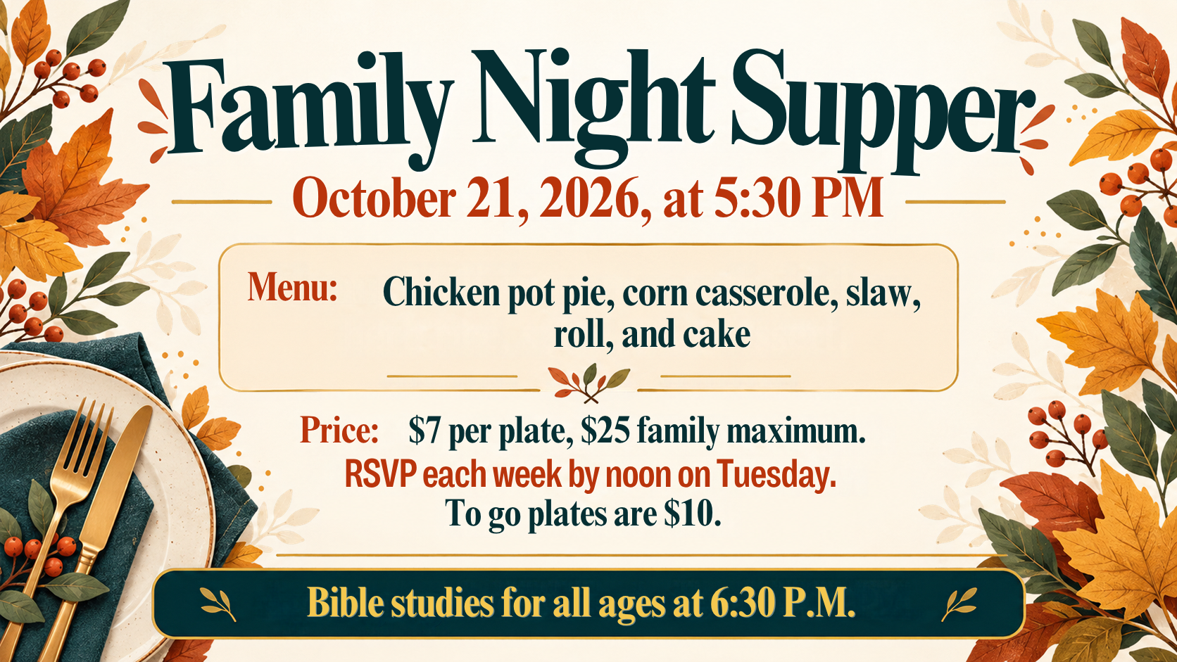 Family Night Supper