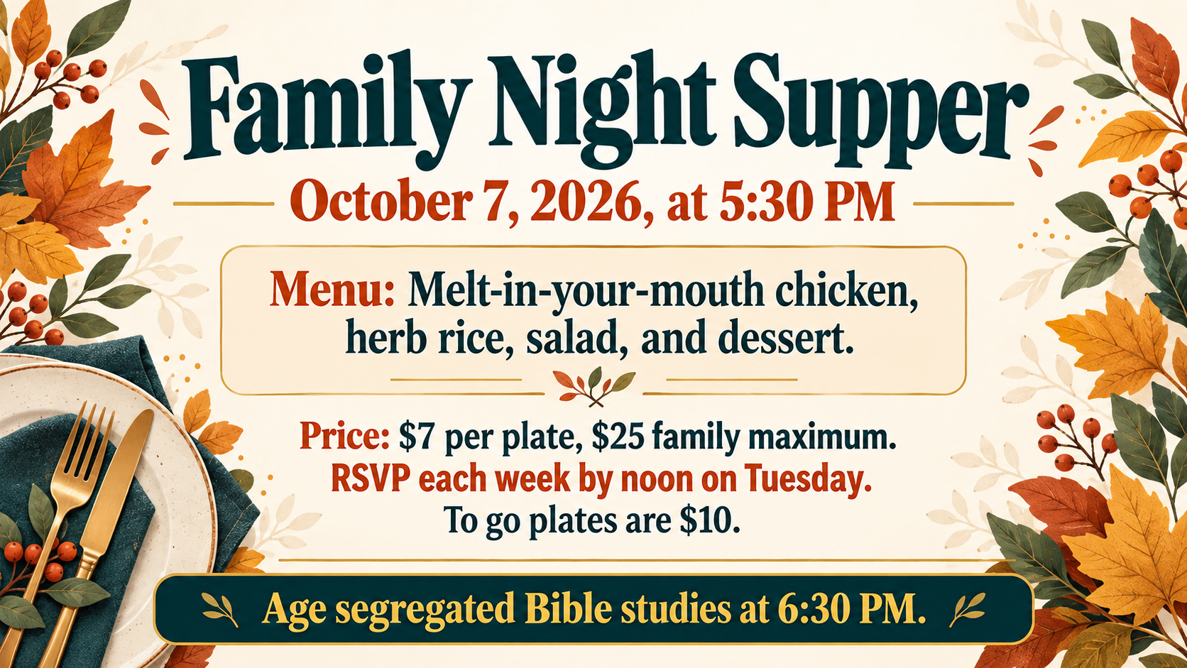 Family Night Supper