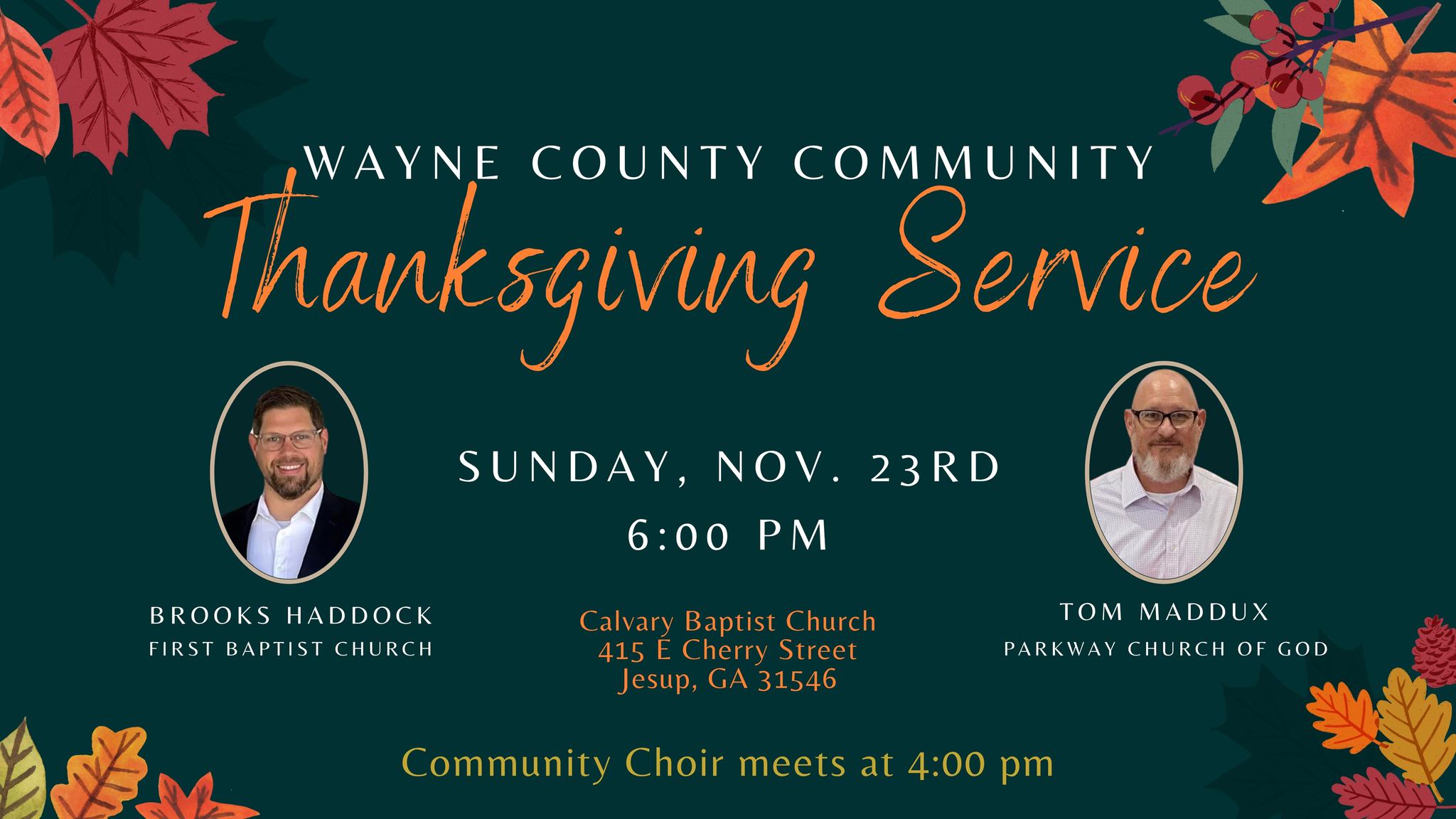Community Thanksgiving Service